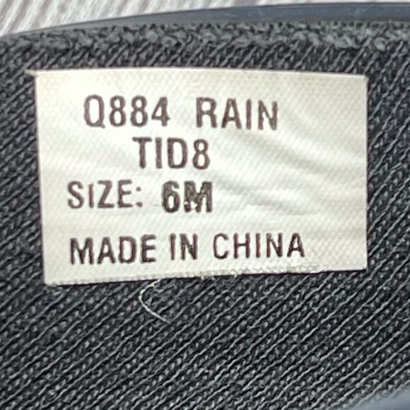 G.H. Bass & Co Navy Blue Rubber Slip On Rain Shoes Clogs Size 6M - Picture 7 of 8